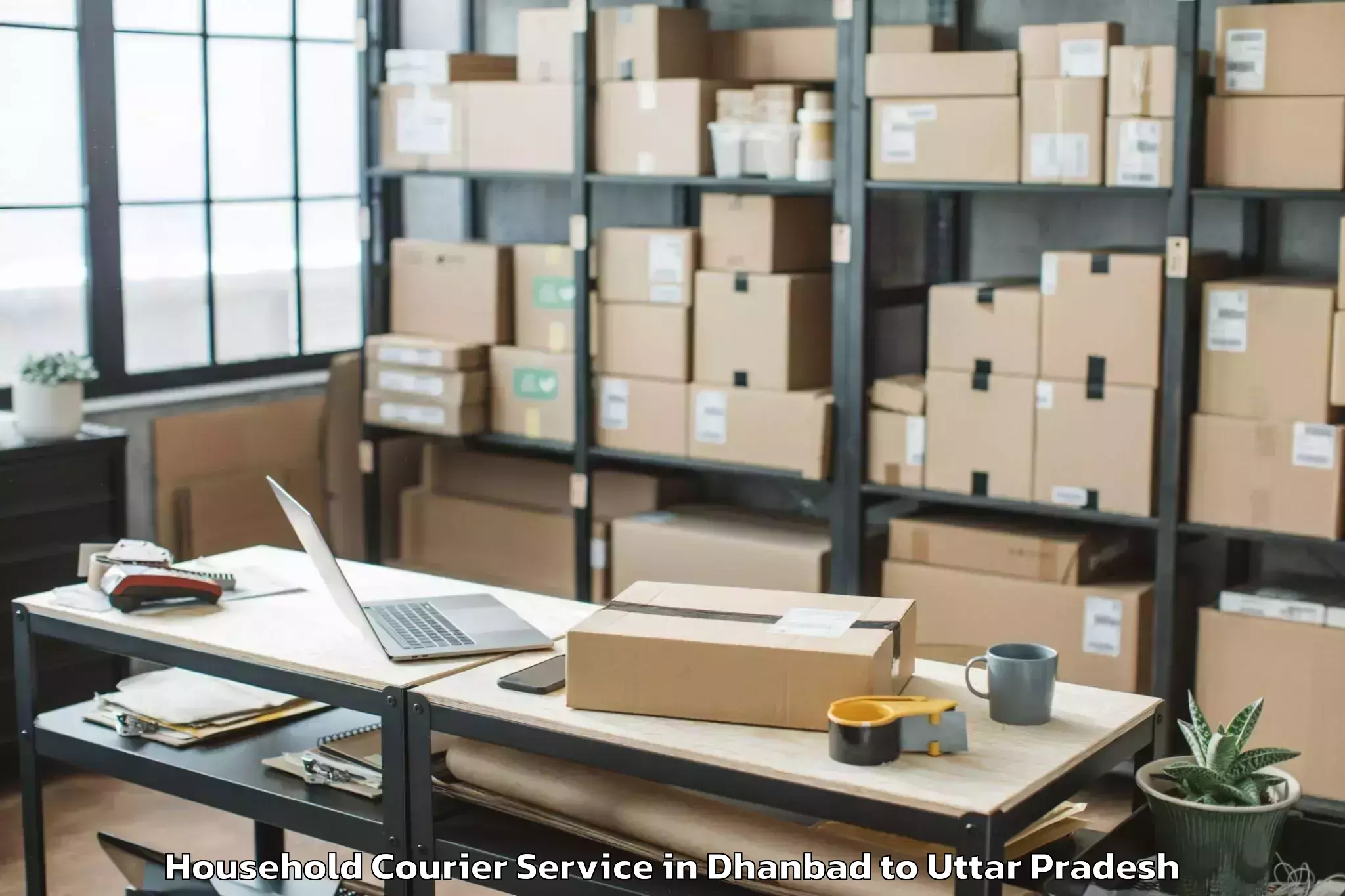 Discover Dhanbad to Sahaspur Household Courier